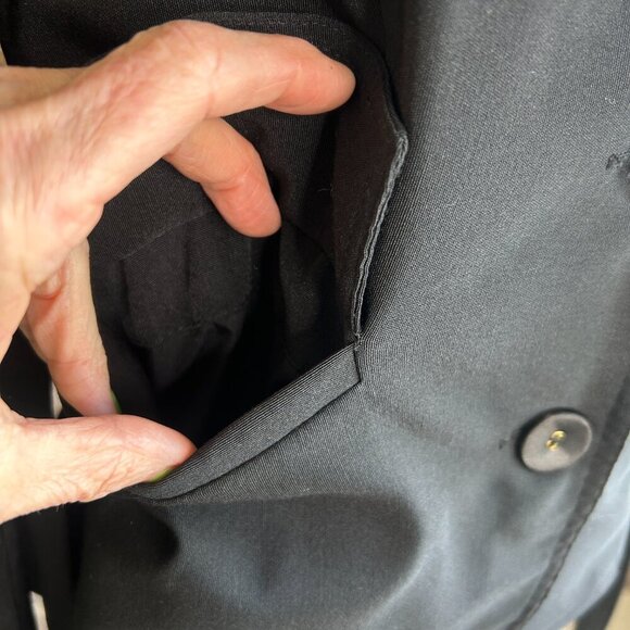 Rampage Black Fitted Belted Jacket Size Medium - Picture 5 of 8